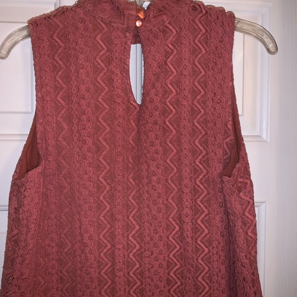 Mauve V-neck blouse - Picture 3 of 4